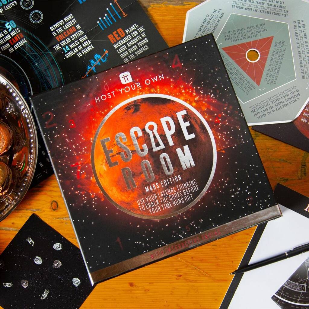 Host Your Own Escape Room Mars Edition, Black/Red