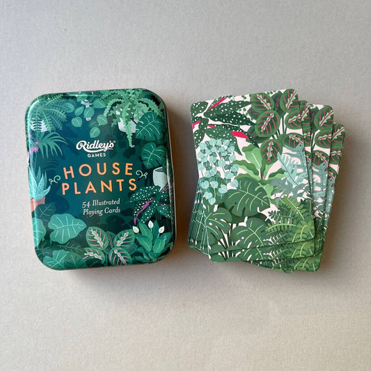 Houseplants Illustrated Playing Cards, Green