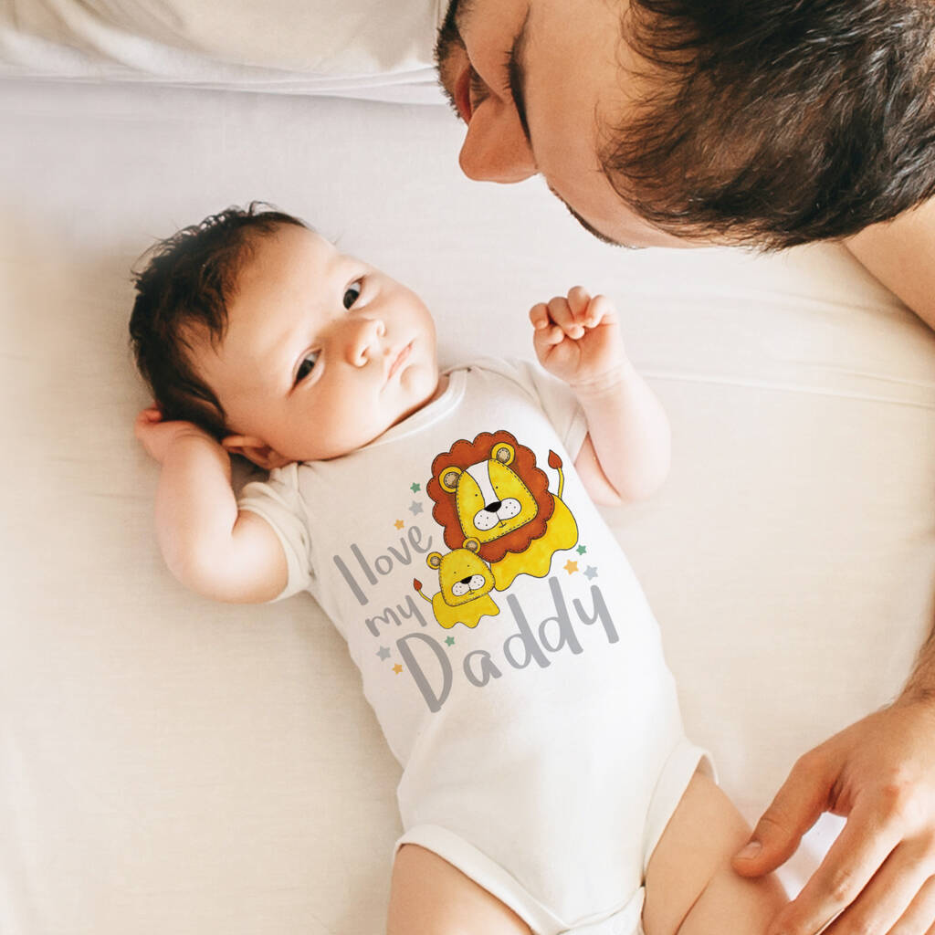 I Love My Daddy Vest, Orange/Yellow