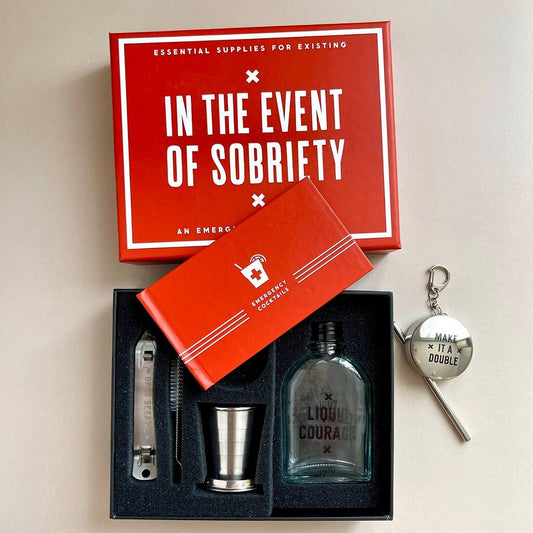 In The Event Of Sobriety' Emergency Drinking Kit, Red