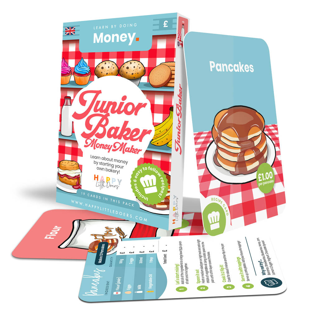 Junior Baker Money Maker Activity Flashcards, Multi-Coloured