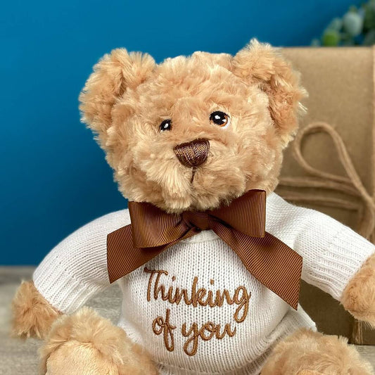 Keeleco Recycled Dougie Caring Bear 'Thinking Of You', Beige