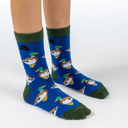 Kids Bamboo Socks - Duck Socks - Gift Idea - Vegan, Blue