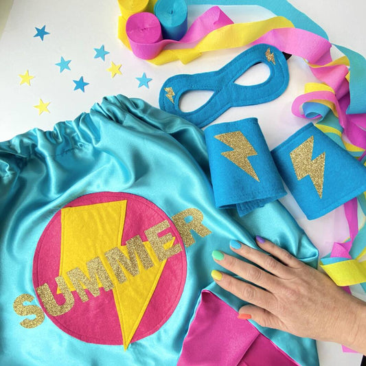 Kids Birthday Superhero Party Cape, Multiple Choices Available