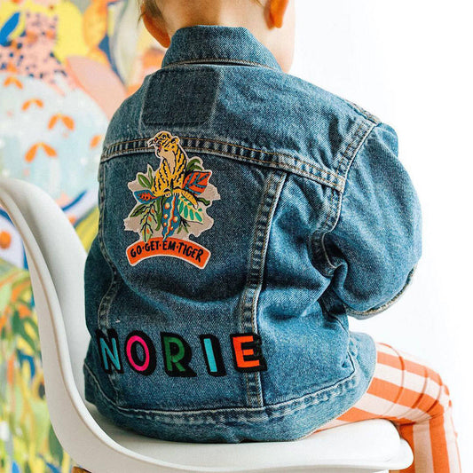 Kids Personalised Denim Jacket X Eleanor Bowmer Collab