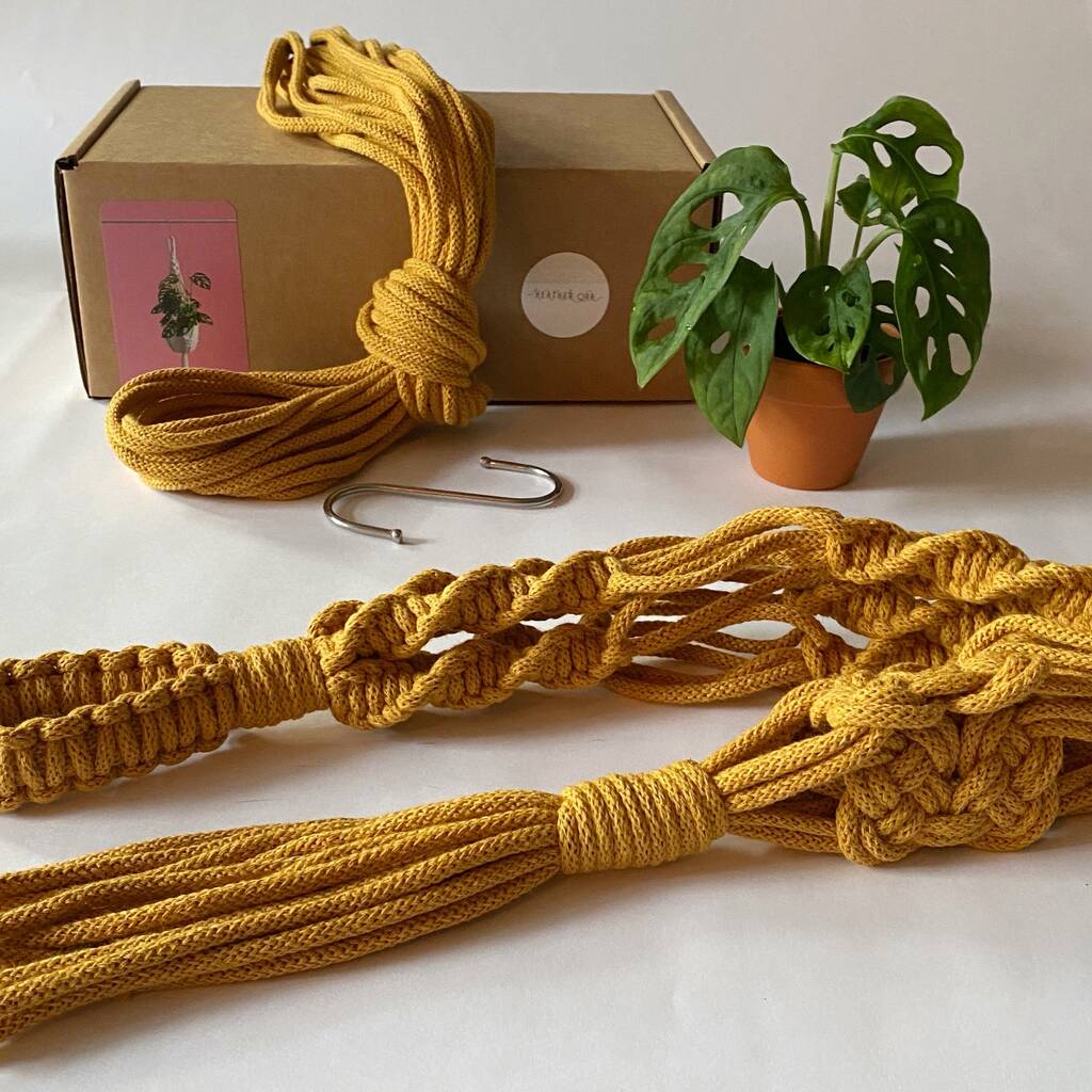 Digital Macrame Plant Hanger Workshop And Craft Kit, Multiple Choices Available