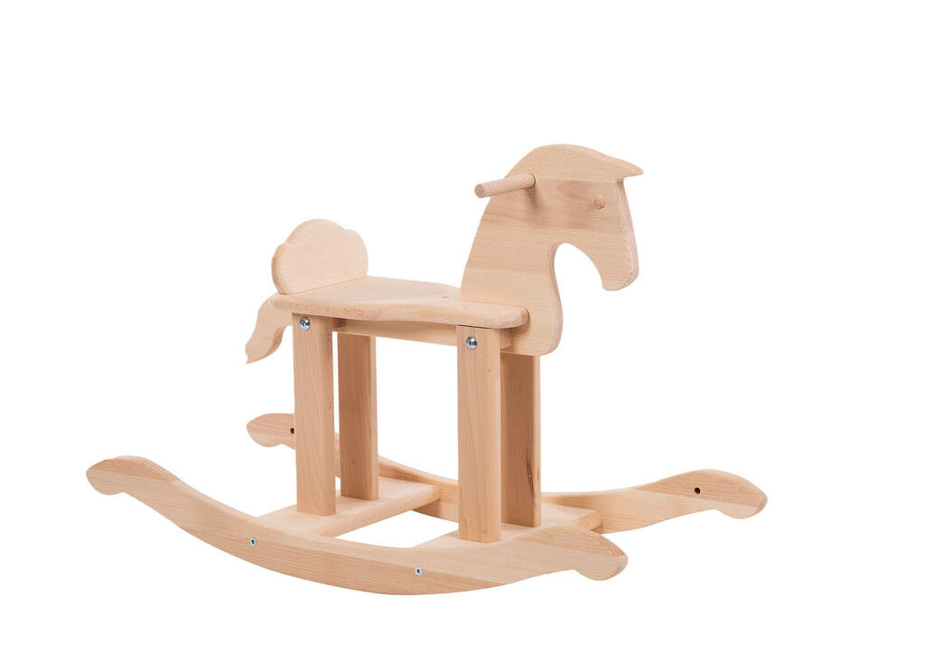 Hibba Infant Rocking Horse, Natural