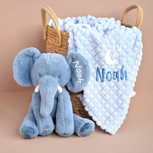 Personalised 1st Birthday Gift Set, Blue