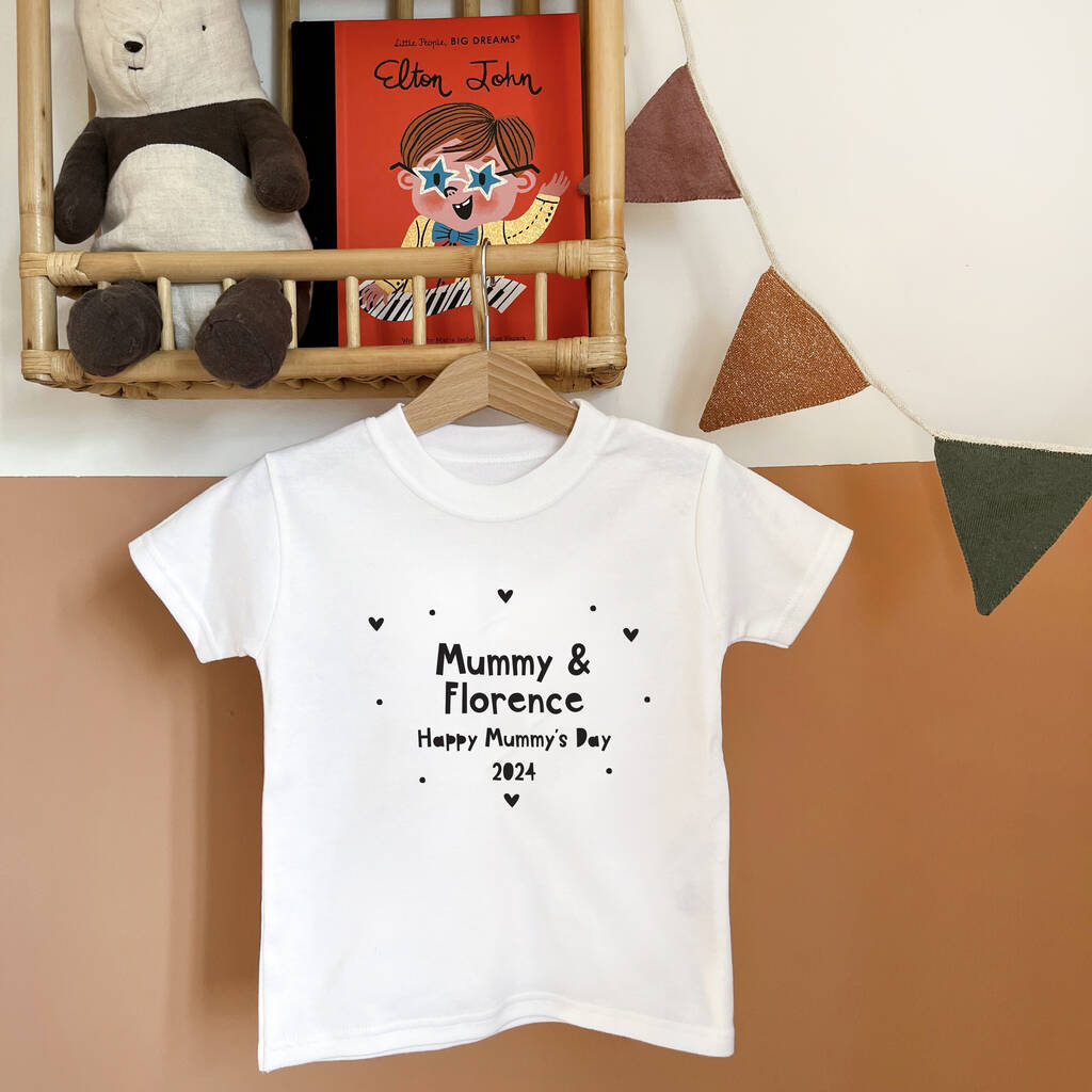 Happy Mummy's Day 2024 Personalised T Shirt Or Babygrow