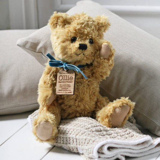 Personalised New Baby Teddy Bear