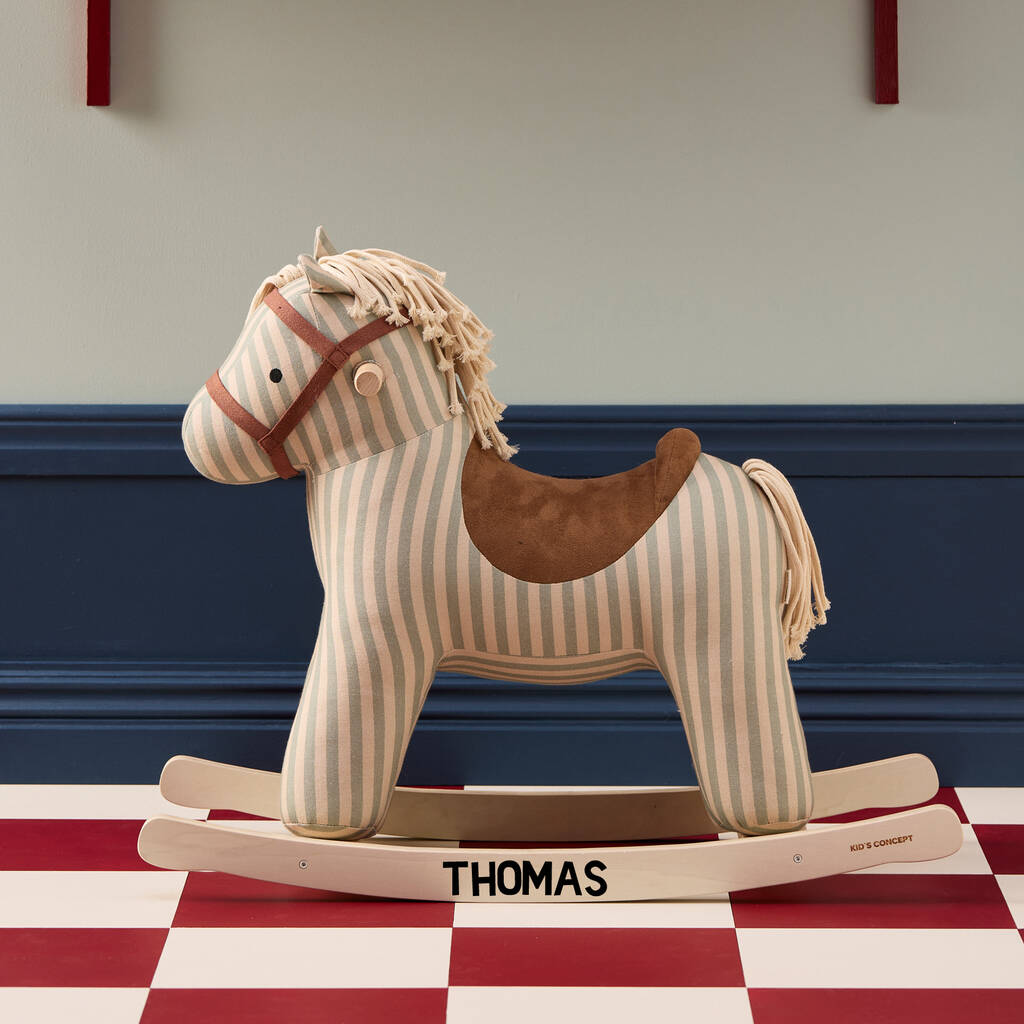 Personalised Rocking Horse Toy Sam, Beige