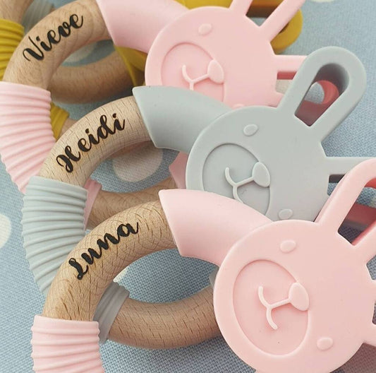 Personalised Teething Bunny