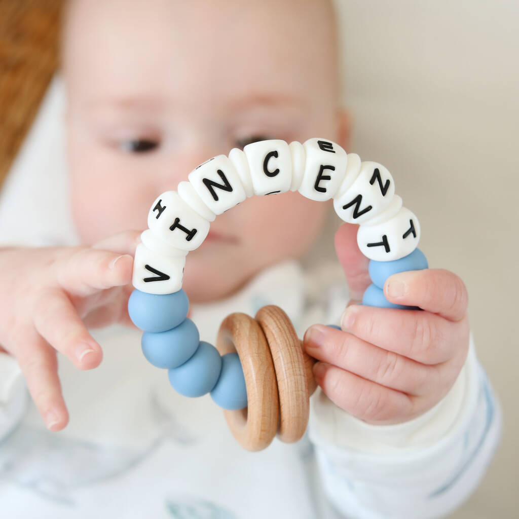 Personalised Teething Rattle