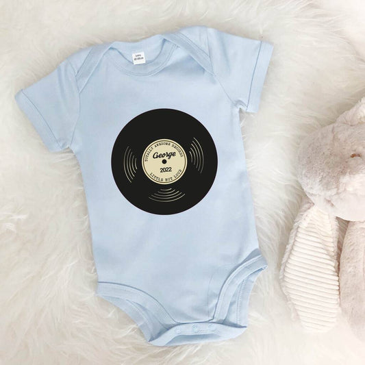 Totally Awesome Records' Personalised Babygrow, Multiple Choices Available