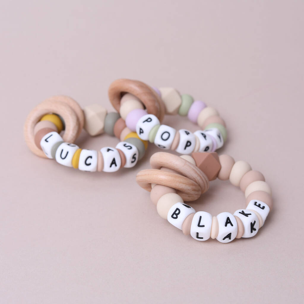 Serene Personalised Baby Teether