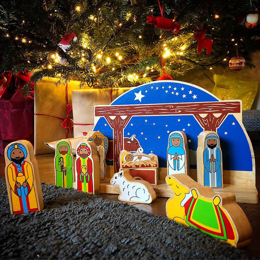 Deluxe Starry Night Nativity Set, Multi-Coloured