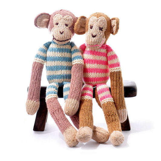 Hand Knitted Monkey Soft Toy