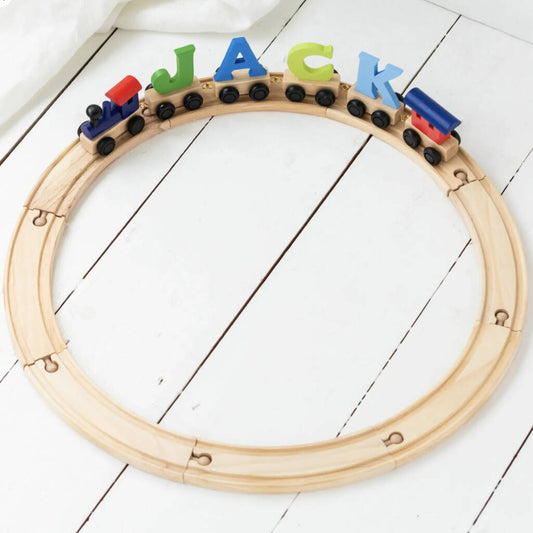 Wooden Circle Train Track, Natural