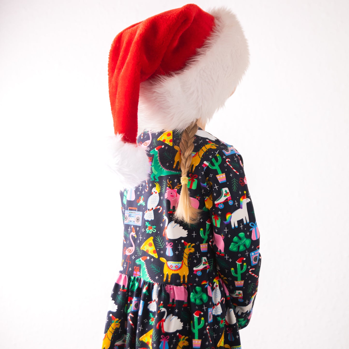 Christmas Party Animal Long Sleeve Dress