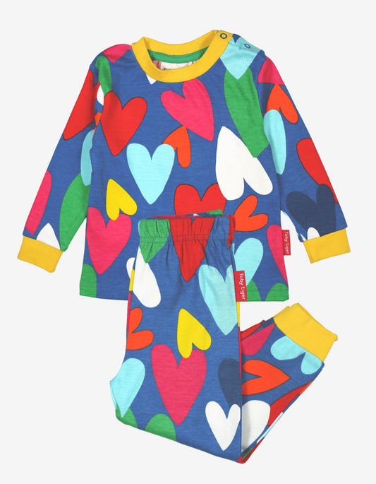 Organic Heart Print Pyjamas