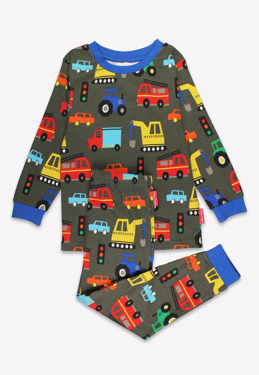 Organic Transport Print Pyjamas