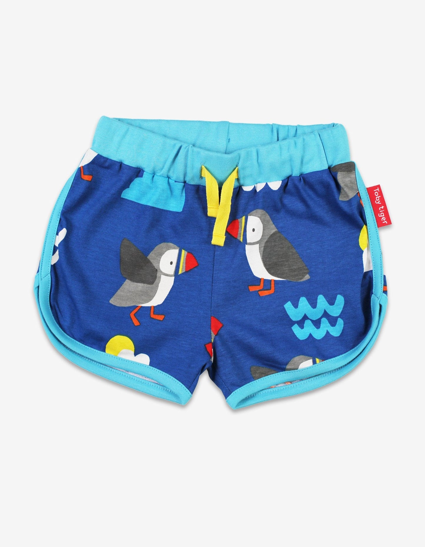 Organic Puffin Print Running Shorts