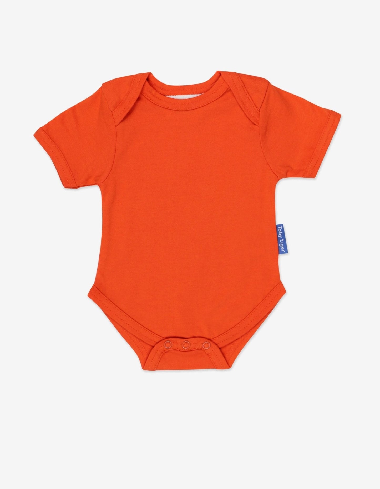 Organic Orange Basic Short-Sleeved Baby Body