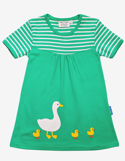 Organic Duck Applique Dress