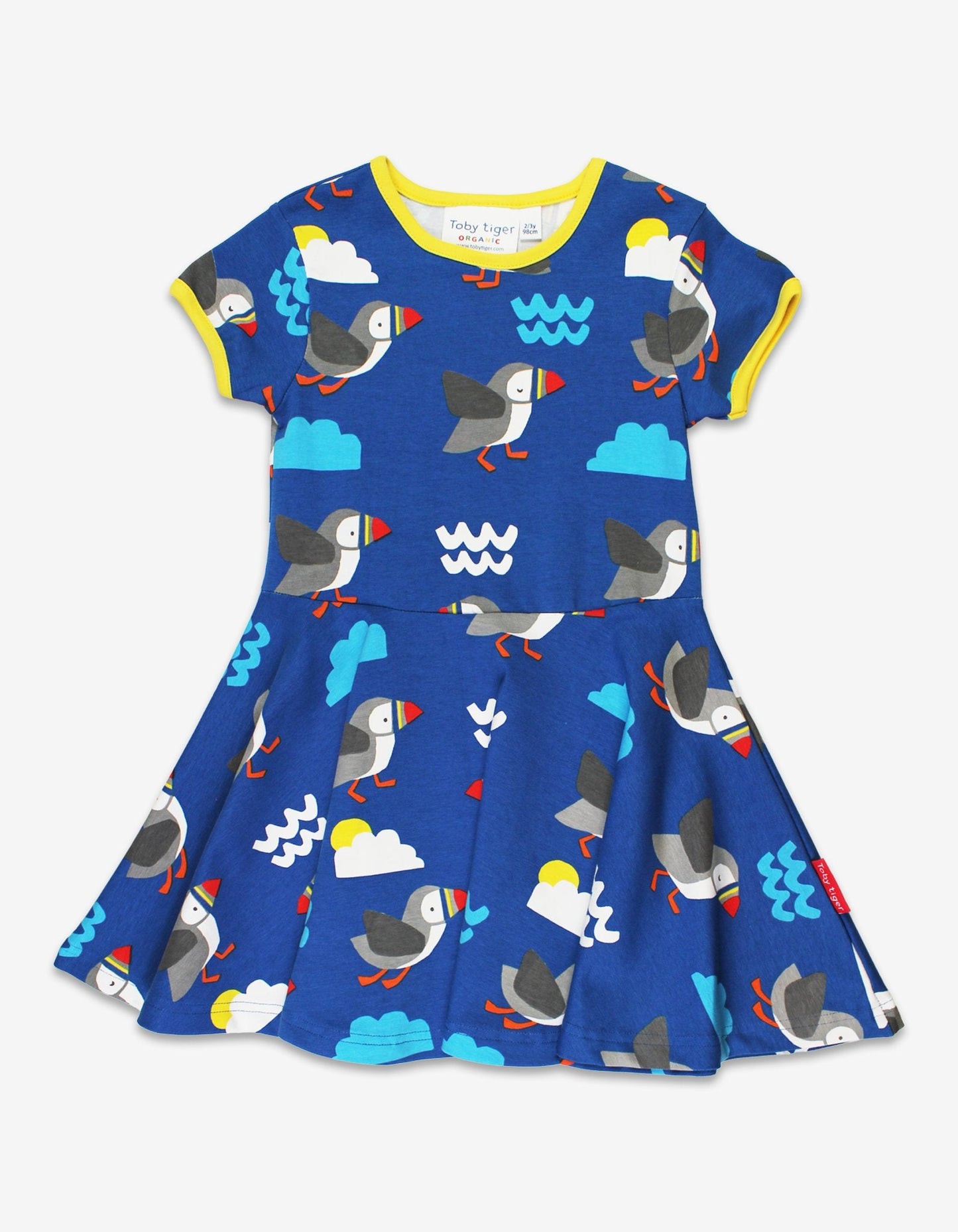 Organic Puffin Print Skater Dress