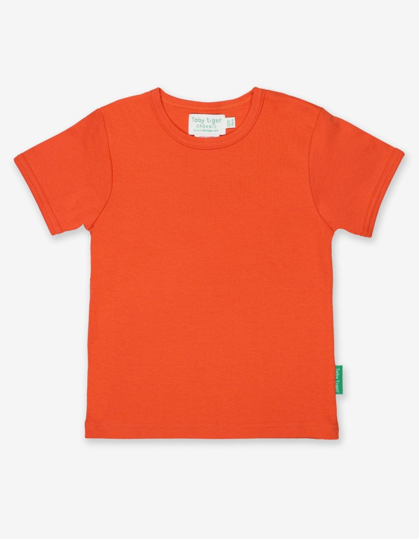 Organic Orange Basic Short-Sleeved T-Shirt