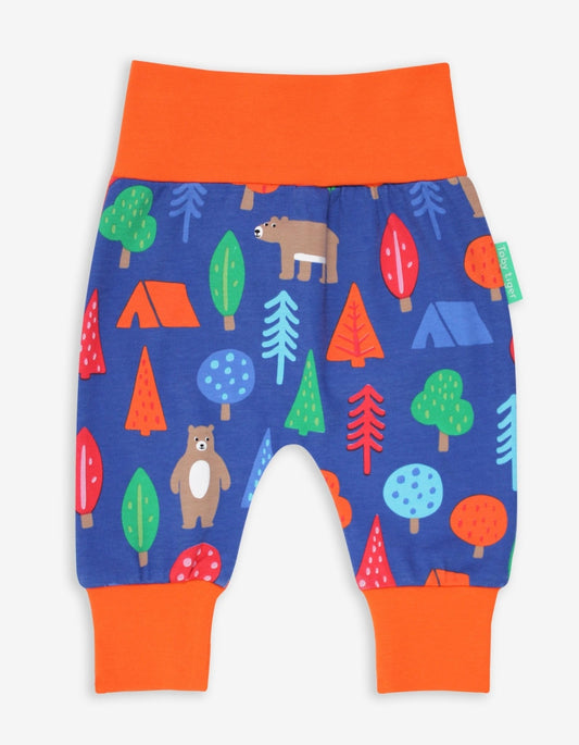 Organic Camping Bear Print Yoga Pants