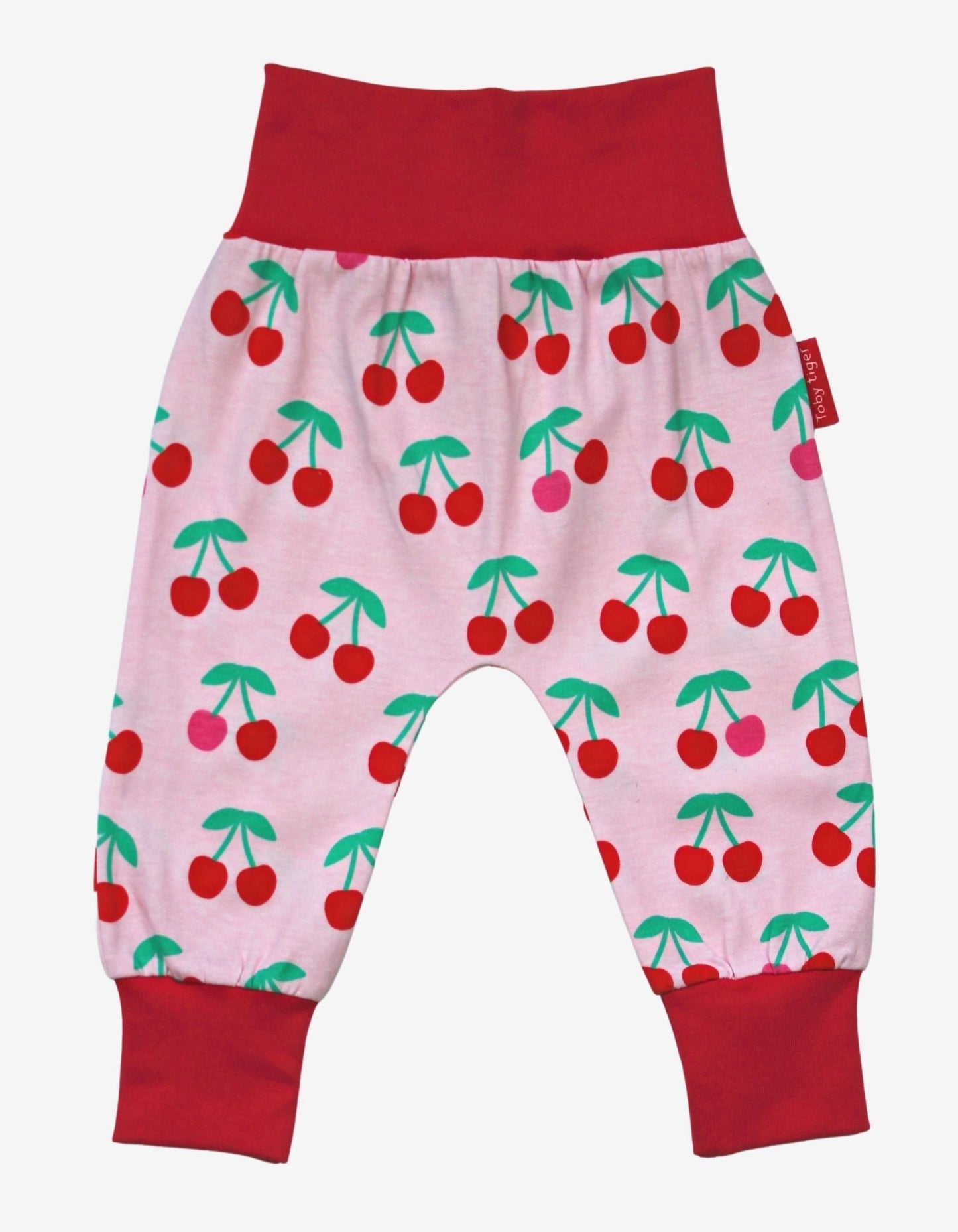 Organic Cherry Print Yoga Pants