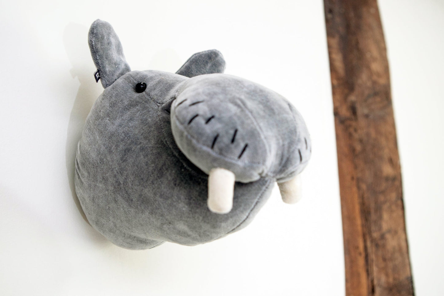 Velvet Hippo Head - Mini