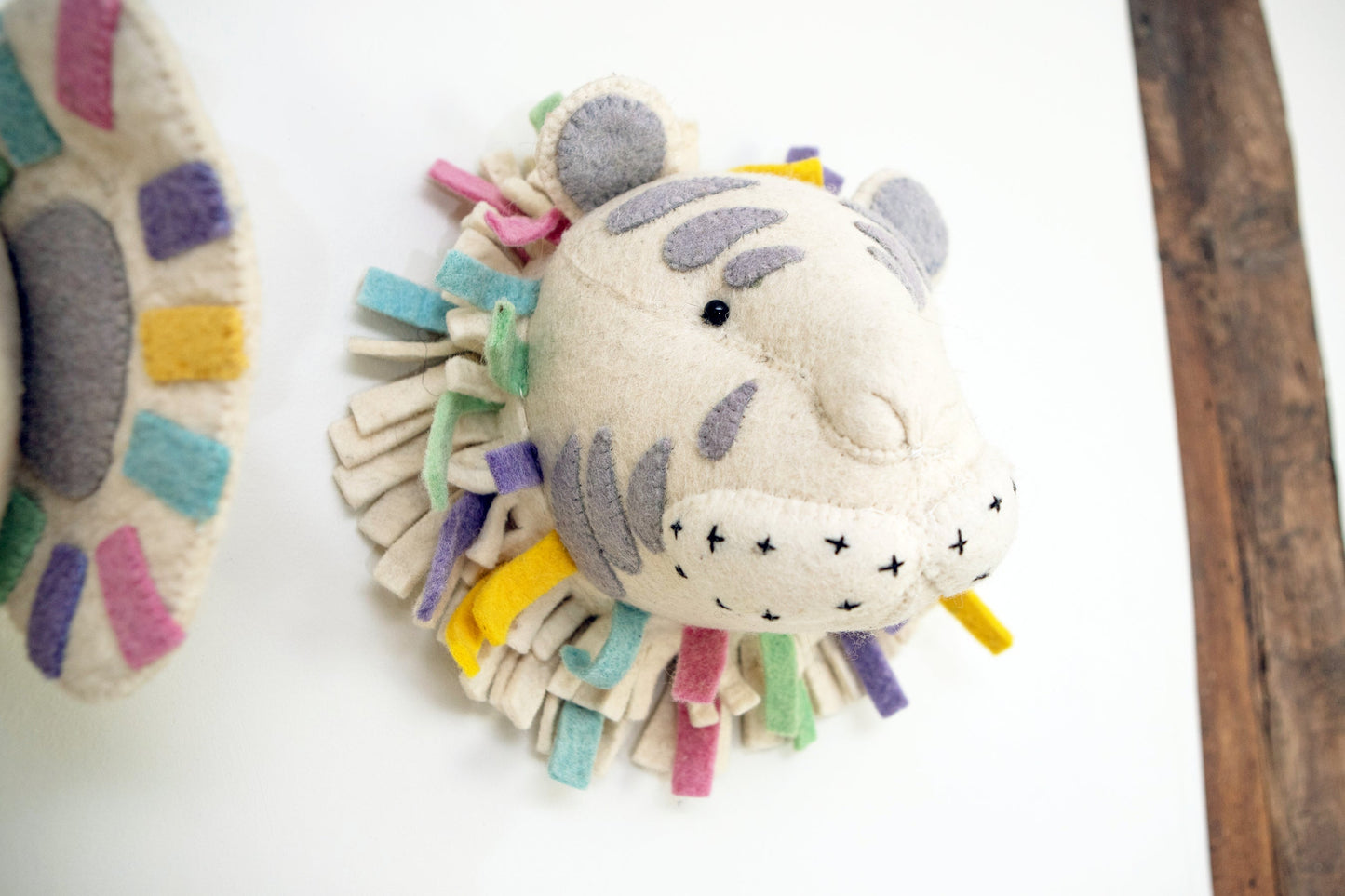 Pastel Safari Tiger Head - Medium