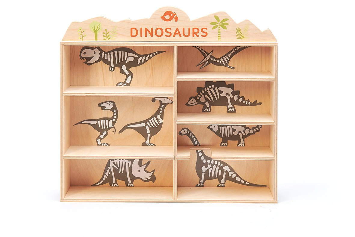 8 Dinosaurs & Shelf - Wooden CDU + product - ELLIE