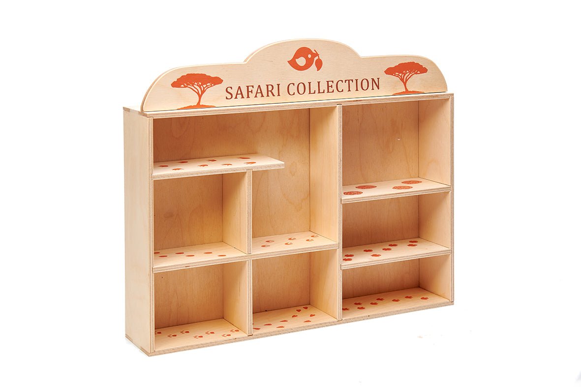 8 Safari Animals & Shelf - Animals + Arks - ELLIE