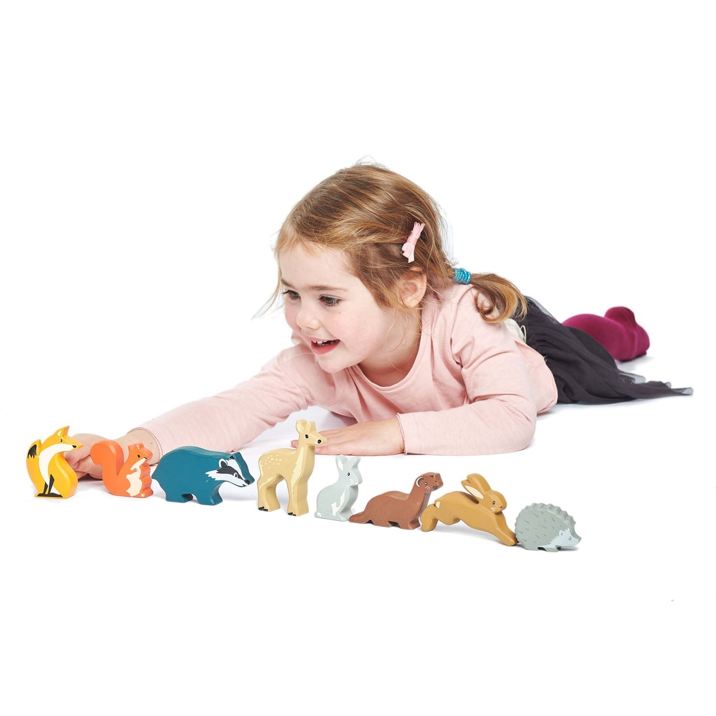 8 Woodland Animals & Shelf - Wooden CDU + product - ELLIE