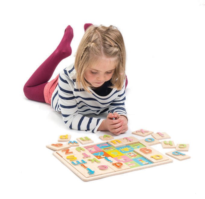 Alphabet Pictures - Wooden puzzle - ELLIE