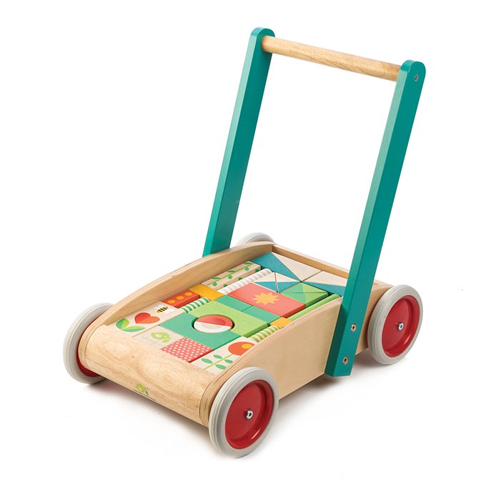 Baby Block Walker - wooden toddler tales - ELLIE