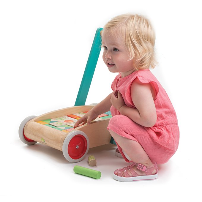 Baby Block Walker - wooden toddler tales - ELLIE