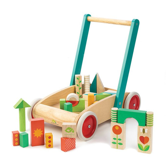 Baby Block Walker - wooden toddler tales - ELLIE