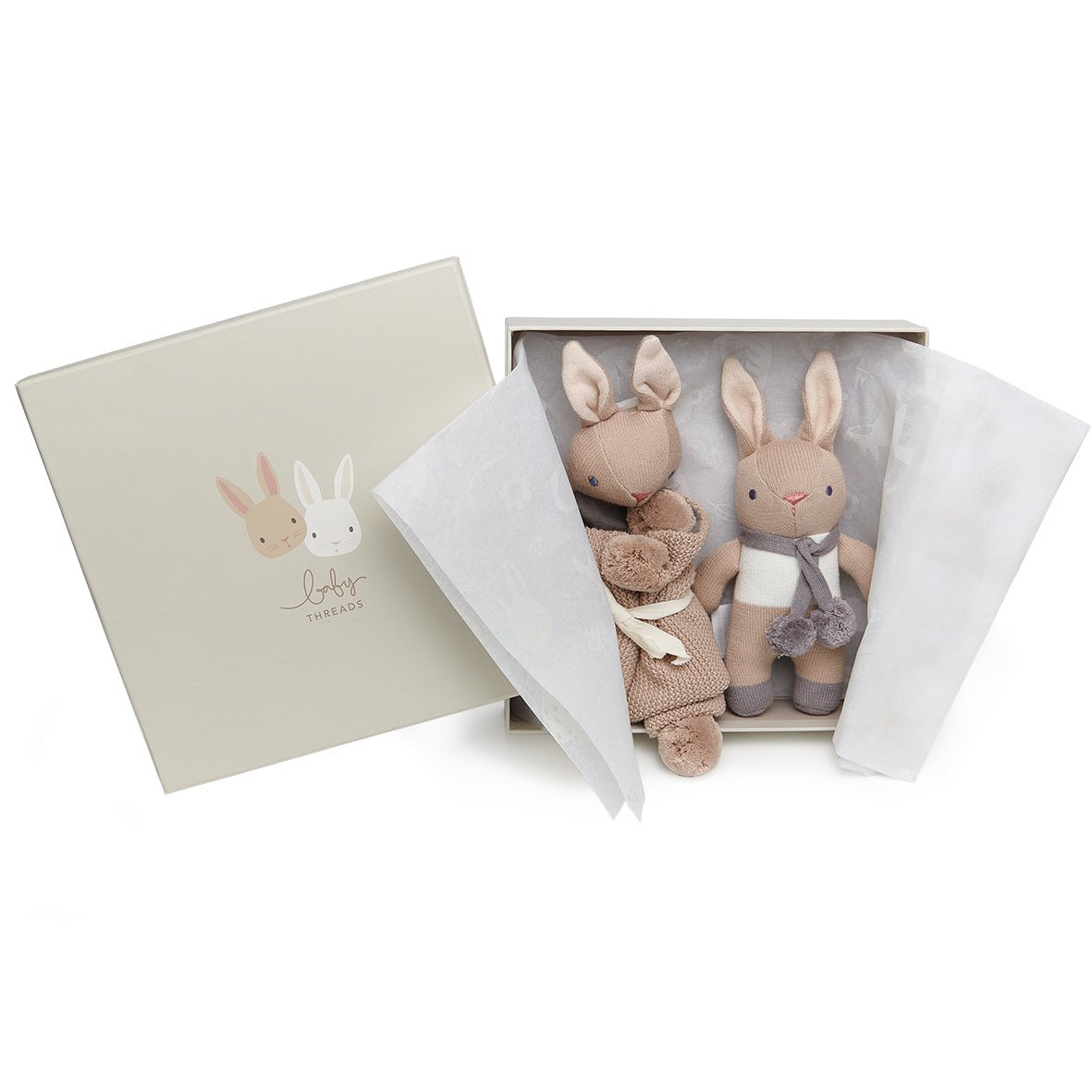 Baby Threads Taupe Bunny Gift Set - Baby Threads - ELLIE