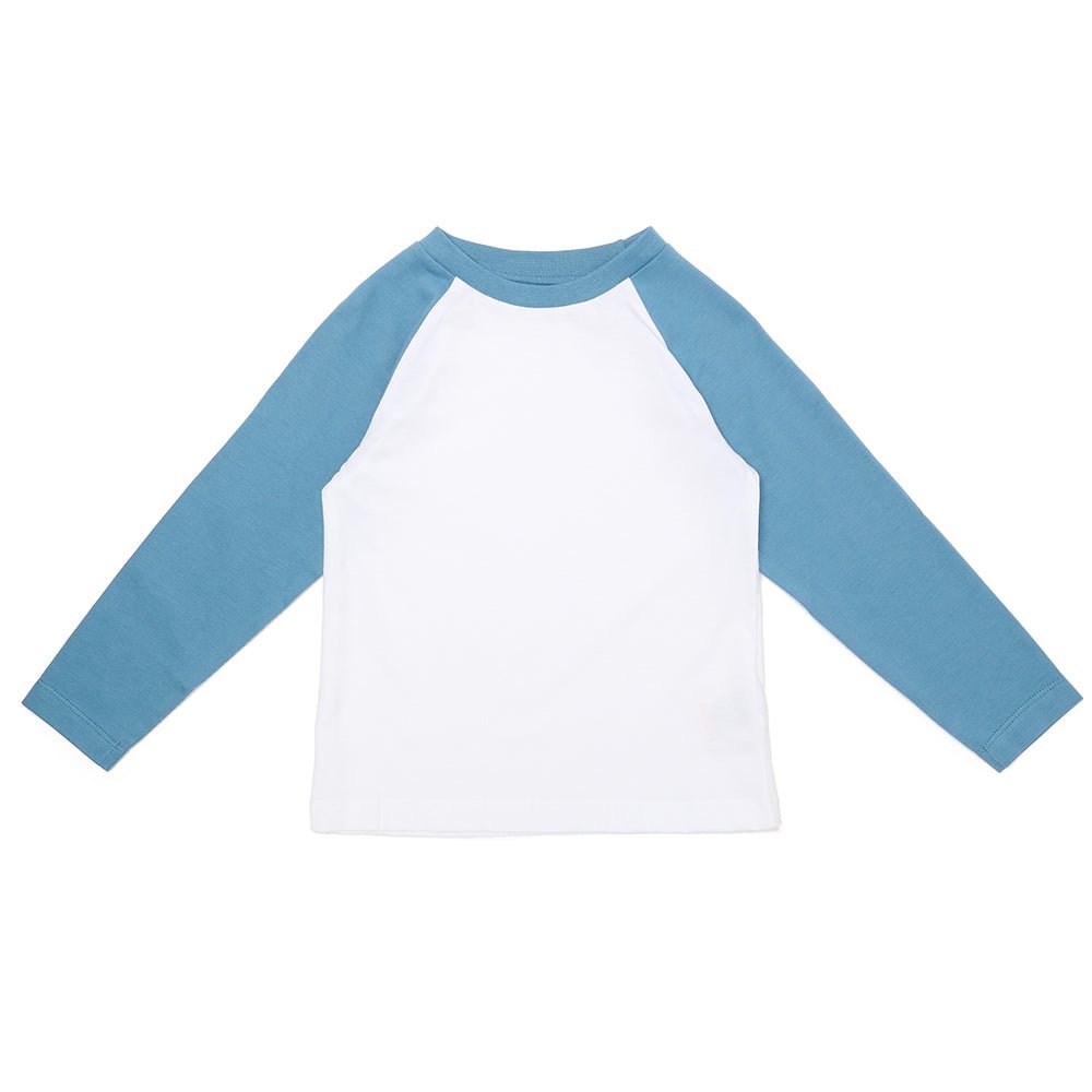 Baseball Tee - Blue - Tops & Tees - ELLIE