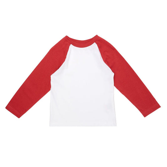 Baseball Tee - Red - Tops & Tees - ELLIE