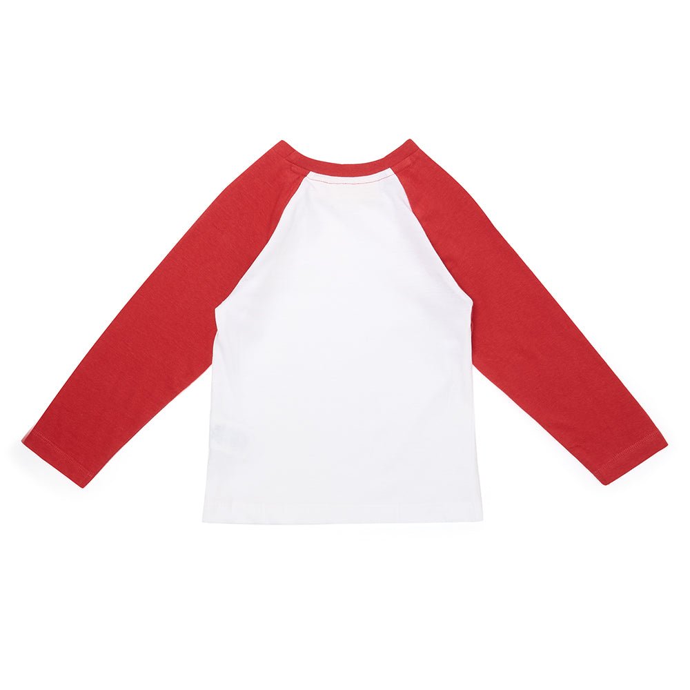 Baseball Tee - Red - Tops & Tees - ELLIE