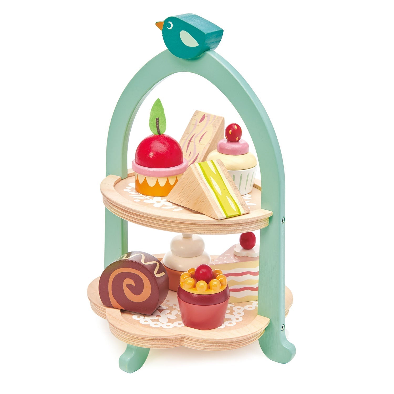 Birdie Afternoon Tea Stand - Wooden pretend play - ELLIE