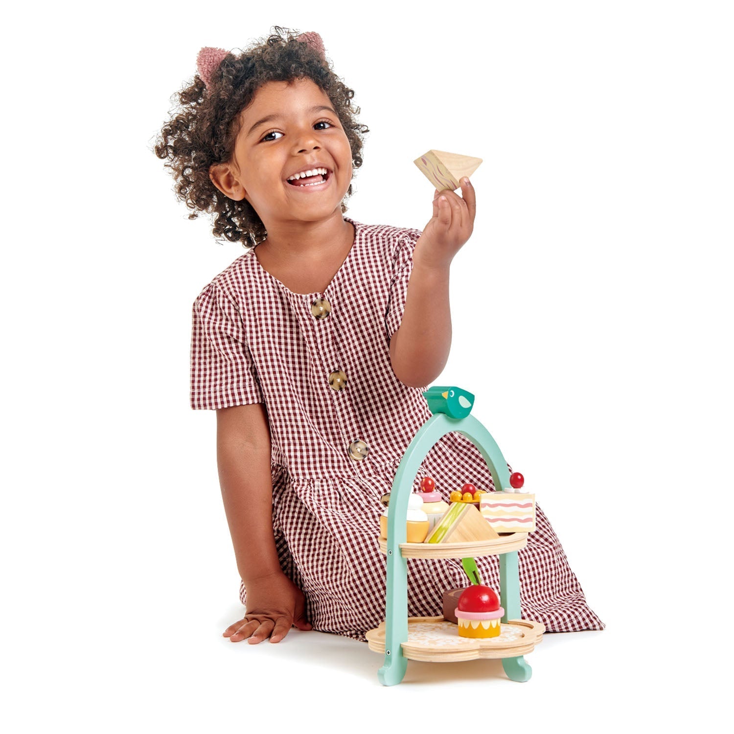 Birdie Afternoon Tea Stand - Wooden pretend play - ELLIE