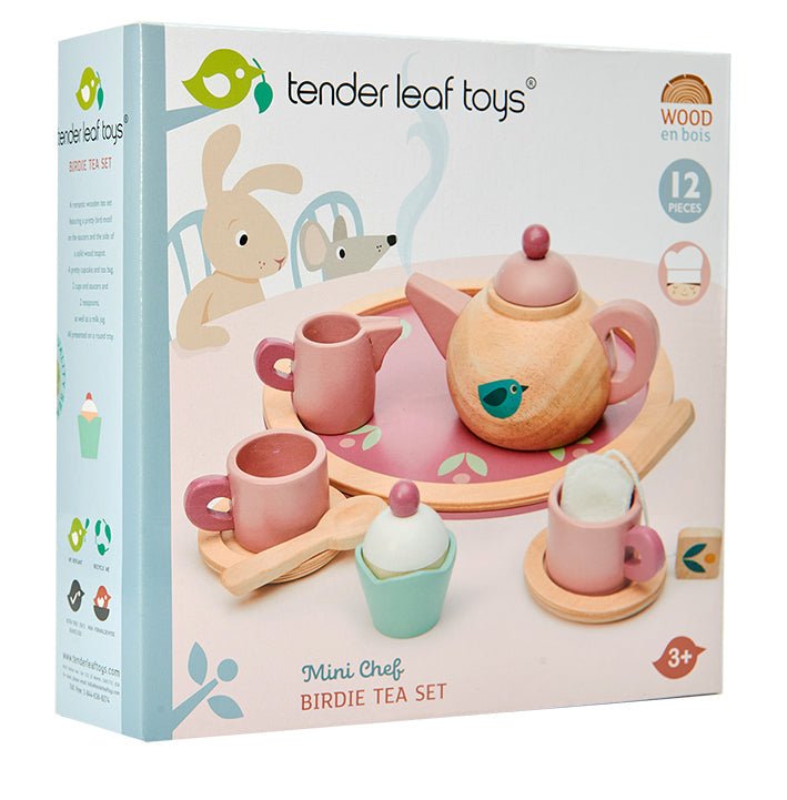 Birdie Tea Set - Wooden pretend play - ELLIE