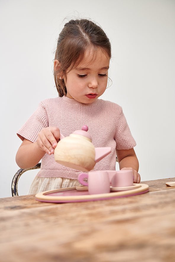 Birdie Tea Set - Wooden pretend play - ELLIE