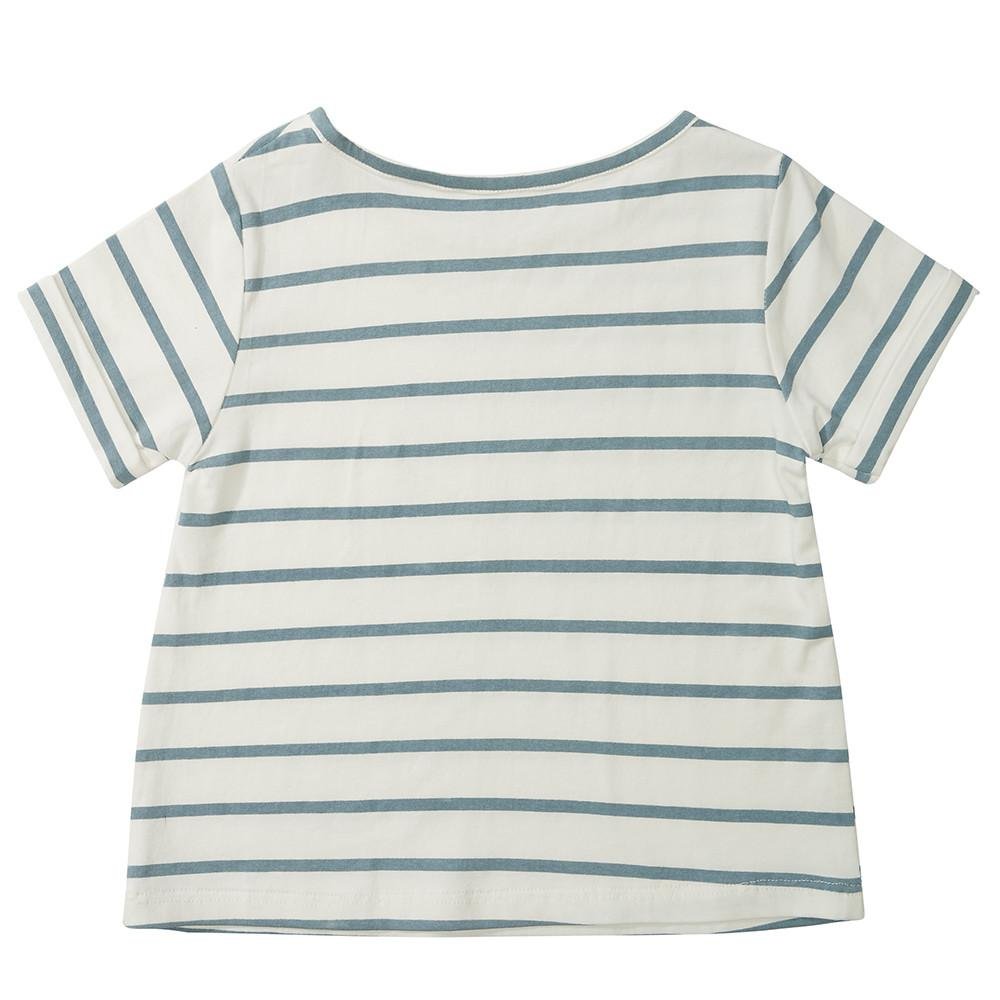 Blue Stripe Summer T-Shirt - Tops & Tees - ELLIE